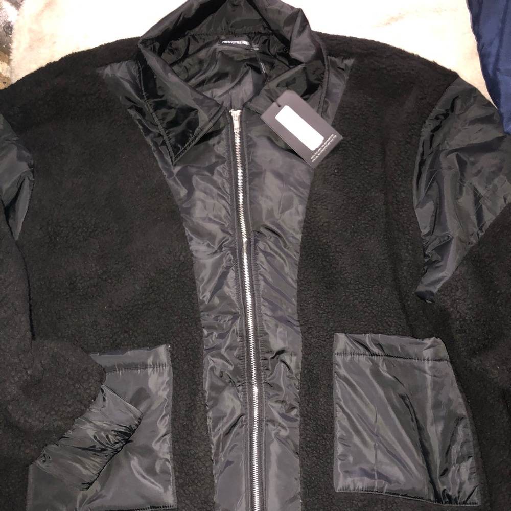 Never wore really oversized black jacket